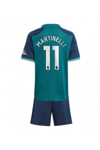 Fotbalové Dres Arsenal Gabriel Martinelli #11 Dětské Třetí Oblečení 2023-24 Krátký Rukáv (+ trenýrky)